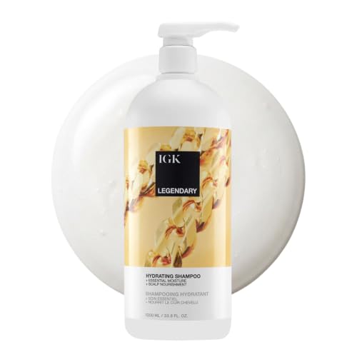 IGK Legendary Dream Hydrating Shampoo 33.8 Fl Oz for Dry Color-Treated Hair
