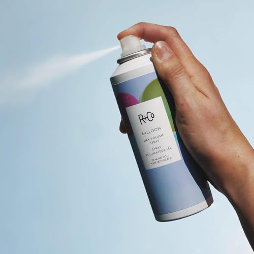 R+Co BALLOON Dry Volume Spray ? Lightweight Hair Volumizer, Adds Lift & Texture, All Hair Types