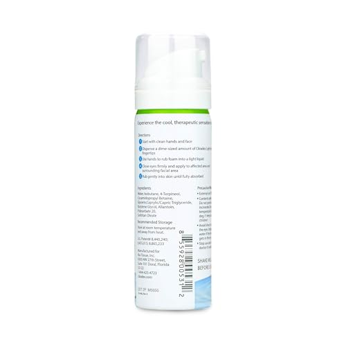 Foam - Gentle Eyelid Cleanser & Eyelash Conditioner | Daily Facial Cleanser & Safe Solution for Eyelid Hygiene - 1.5oz 4-Terpineol Formula