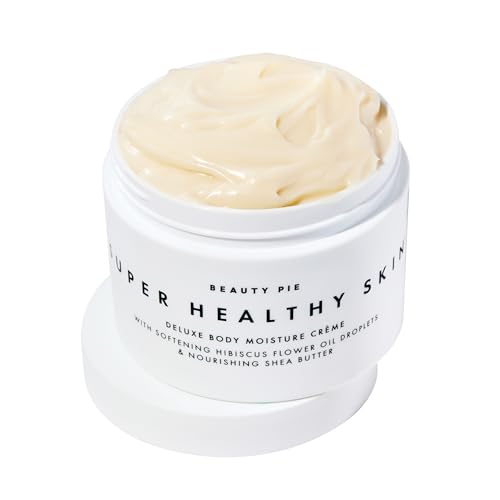 Beauty Pie Super Healthy Skin Deluxe Body Cr?me ? Rich Hydration Body Butter with Cold-Pressed Hibiscus Oil, Hyaluronic Acid & Vitamin E ? 8.45oz Nourishing Body Moisturizer for Dry & Mature Skin