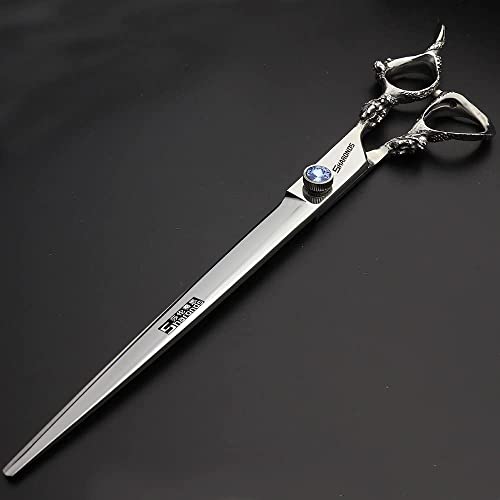 AXEMOORE 9 Inch Flat Professional Hair Scissors - Japanese 440C Stainless Steel, Gift Bag Included