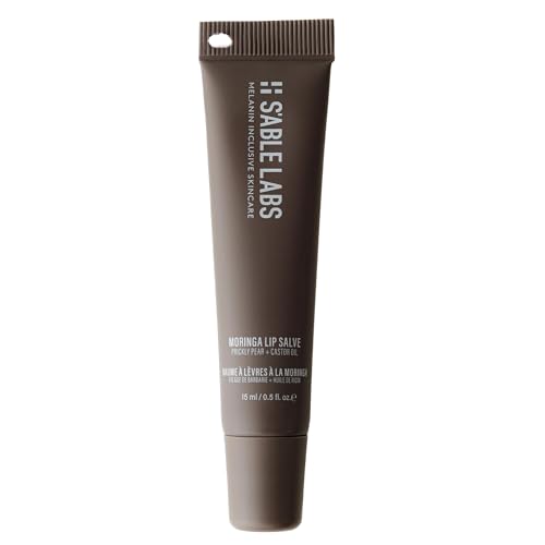 S'ABLE Labs - Moringa Lip Salve | Deeply Moisturize, Soften, Improve Lip Appearance | Prickly Pear + Castor Oil | Melanin-Inclusive Skincare (15 mL | 0.5 fl oz)