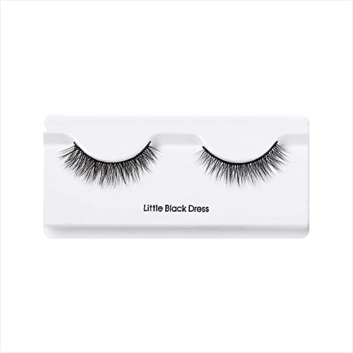Kiss Lash Couture Faux Mink Little Black Dress False Eyelashes - Negro, 5 Pairs