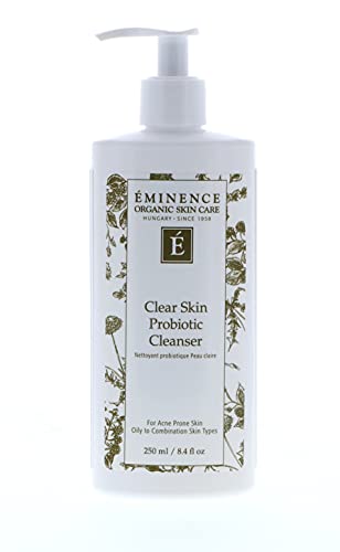 Eminence Clear Skin Probiotic Cleanser with Tea Tree & Cucumber – 8.4 fl oz, Pack of 1