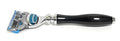 G.B.S Men's Classic 5-Blade Razor with Black Handle - Durable & Comfortable Shaving Tool