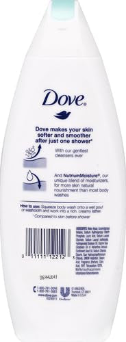 Dove Sensitive Skin Body Wash 12oz Pack of 3 - Gentle, Hydrating, Paraben-Free