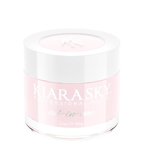 Kiara Sky All-In-One Acrylic Powders - Professional Nail Art - Long-Lasting Cover Powder 2 oz, Hint of Pink