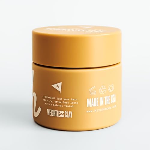 Weightless Hair Clay Pomade for Men, Light Hold & Natural Finish