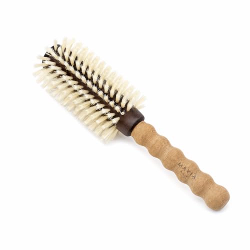 Boar Bristle Round Hair Brush for Fine Thin Hair 2.75 Inch Styling