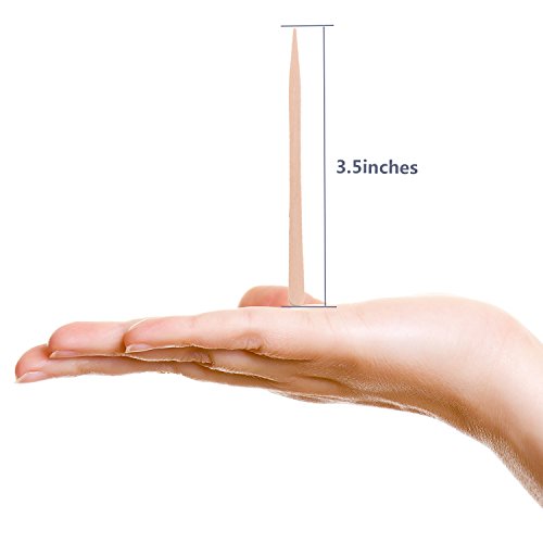 Whaline 400 Pieces Small Wax Sticks Wood Spatulas Applicator Craft Sticks for Hair Eyebrow Removal (Pack of 2)