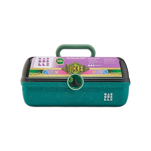 Wicked Themed Makeup Organizer Case with Mirror & Sticker Set - Limited Edition