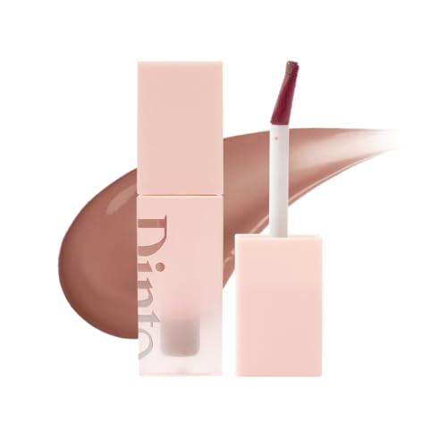 DINTO Blur-Jelly Plumping Lip Tint - Tinted Lip Plumpimg Gel Gloss, Long-Lasting, Moisturizing, Volumizing & Hydrating, Vegan & Cruelty-Free, K beauty (7 colors) (775 Woody Gel?e, 0.11 fl.oz.)