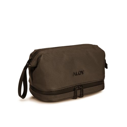 Travel Toiletry Bag Organizer for Men & Women with Multiple Compartments - Dark Chocolate