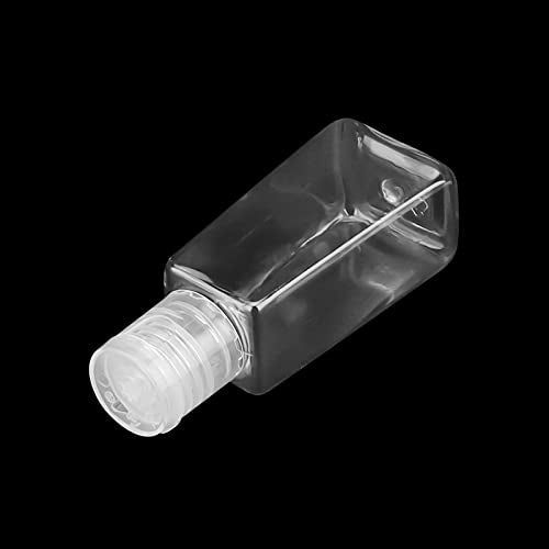 100 Pack 1oz Plastic Travel Bottles with Flip Caps - Refillable Water & Lotion Containers