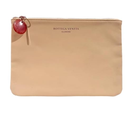 Bottega Veneta ILLUSIONE Leather Zip Cosmetic Pouch Makeup Fragrance Bag (9L X 6H x 0.2 W) - SMALL GIFT BAG - 1467