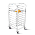 Half Size 10-Tier Sheet Pan Rack - NSF Aluminum Bun Pan Storage Shelf