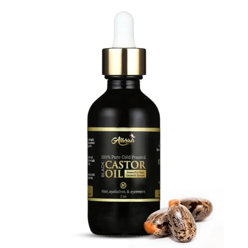 Organic Castor Oil for Hair Skin & Eyelashes - 2 Fl Oz Pure Moisturizer