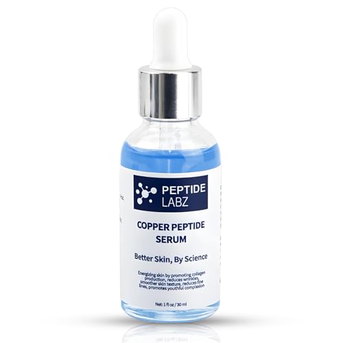Copper Peptide Serum for Face - Anti-Aging, Collagen Boost, Hyaluronic Acid 1oz
