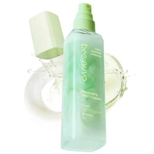 Recovery Mist Cream, Propolis 20,000 ppm, Panthenol 3%, Lightweight Hydrating Face Moisturizer, Soothing & Radiant Skin, Korean Skin Care (2.70 fl oz)