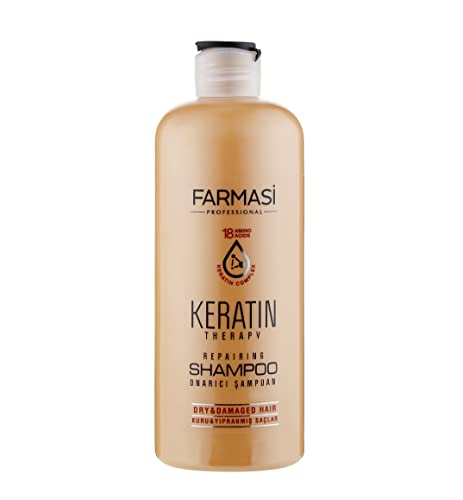 Keratin Repair Shampoo for Dry Damaged Hair - 12.2 fl oz