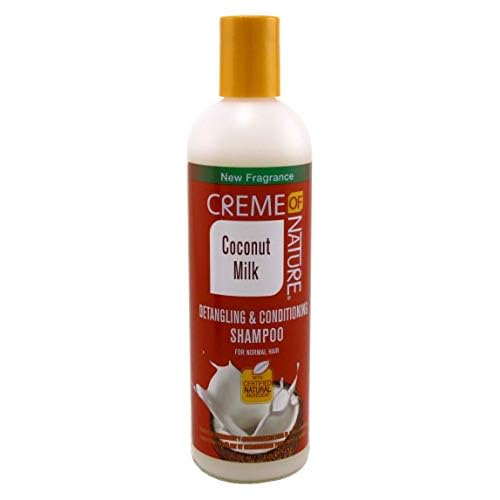 Creme of Nature Shampoo with Coconut Milk, Detangling and Conditioning Formula for Normal Hair, 12 Fl Oz (Pack of 2)