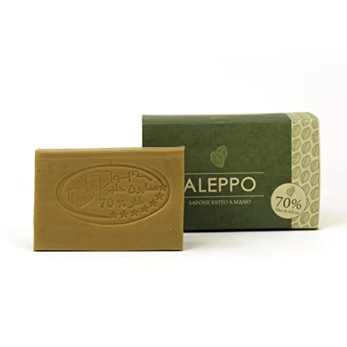 Aleppo Soap Bar with 70% Laurel Oil and Olive Oil ? Handmade Traditional Soap ? 4.41 oz (125 g)