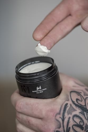 Strong Hold Matte Hair Pomade for Textured Short Hair - Grit Creme, 2 oz.