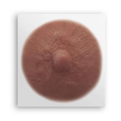 Temporary Areola Nipple Tattoos - Realistic Flat 3D Look for Mastectomy Recovery - Olive / Medium (Pack of 10)