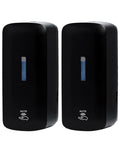 Automatic Touchless Soap Dispenser 2-Pack, 40 oz Capacity Wall Mount for Commercial & Home Use - Black
