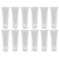 24PCS 100ml/3.4oz Empty Refillable Clear Plastic Squeeze Soft Tubes with Flip Cover Lotion Bottle Travel Sample Packing Cosmetic Makeup Container Storage Vials Jars for Facial Cleaner Toiletries