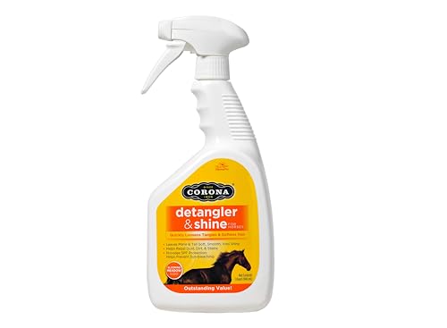 Horse Mane & Tail Detangler and Shine Conditioner - 32oz Spray