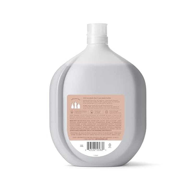 Method Gel Hand Soap Refill, Vanilla + Raspberry, Biodegradable Formula, 34 Fl Oz (Pack of 2)