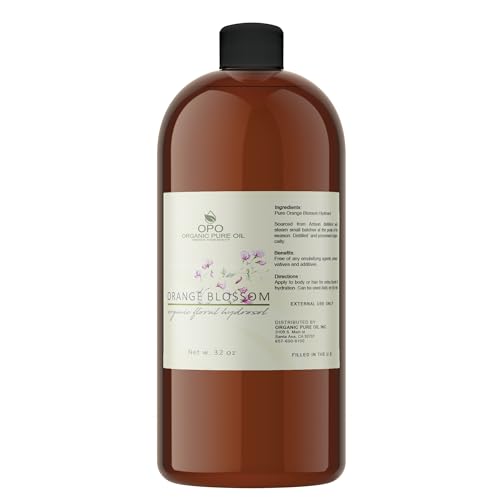 Orange Blossom Water - Pure Floral Neroli Hydrosol for Skin & Hair - 32 oz