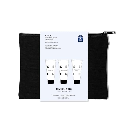 Fragrance-Free Hair Care Set - Non-Comedogenic Shampoo, Conditioner & Blow-Out Cream - Sensitive Skin Safe