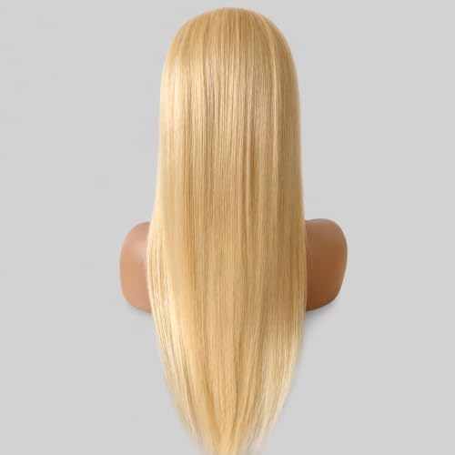 Resore 613 Blonde Lace Front Wig 26 Inch 13x6 HD Transparent Full & Thick Human Hair, Glueless, Pre-Plucked with Baby Hair Variation ST