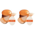 TIRTIR Mask Fit Ai Filter Cushion Foundation | AI-Like Semi-Matte Finish - Up to 72-Hour Medium to Full Coverage Korean BB Cushion Make up Beauty, #23N Sand, 0.63 Fl Oz (Pack of 2)