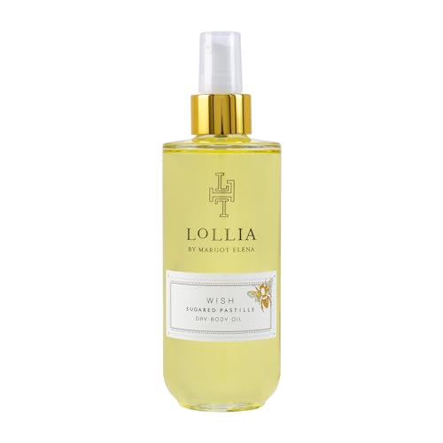 LOLLIA Wish Dry Body Oil, 6.8 Fl. Oz. ? Sugared Pastille ? Women¡¯s, Scented, Moisturizing, Dry Body Oil for Women, For All Skin Types