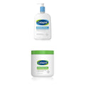 Cetaphil Face Wash, Hydrating Gentle Skin Cleanser for Dry to Normal Sensitive Skin, Fragrance Free 20 Oz Body Moisturizer, Hydrating Moisturizing Cream for Dry to Very Dry Skin 20 Oz