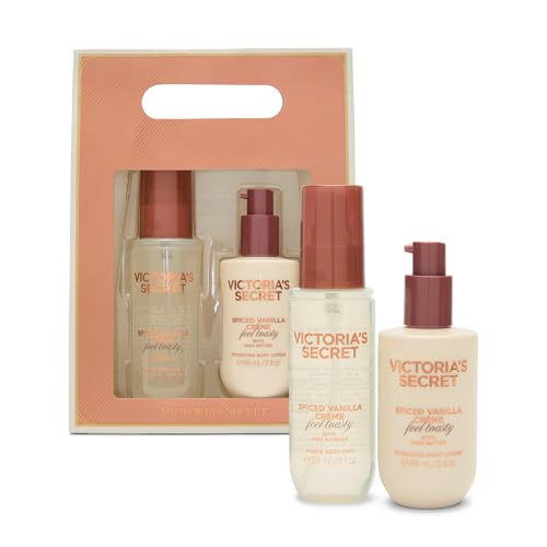 Victoria's Secret Spiced Vanilla Creme Body Care Gift Set - 1.5 Fl Oz Pack of 2