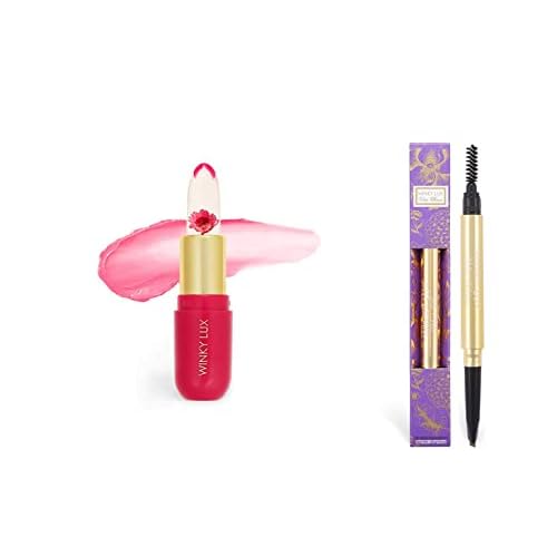 Winky Lux Flower Balm (Pink Flower) and Uni-Brow Universal Eyebrow Pencil