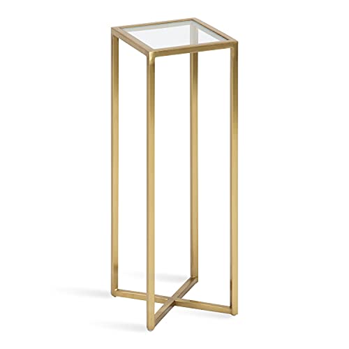 Gold Accent Drink Table - Modern Glam Side Table for Display & Storage
