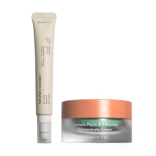 HARUHARU wonder Black Rice Bakuchiol Eye Cream & Centella Phyto and 5 Peptide Cream Set