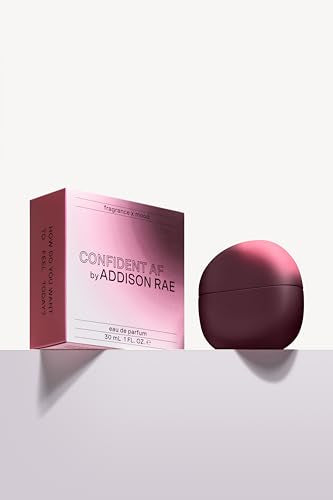 Confident Fruity Floral Women's Eau de Parfum - Vanilla, Strawberry, Jasmine - 1 oz Vegan Travel Cologne - Addison Rae Fragrance (CONFIDENT AF)