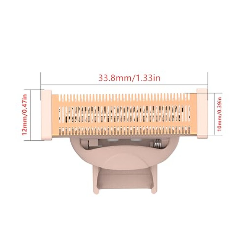 2 Pack Body Razor Replacement Heads for Flawless Nu Razor and Finish Touch Replacement Blades for Women,Rose Gold
