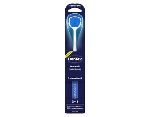 Tongue Cleaner Pack of 6 with Soft Bristles & Scraper - Oral Hygiene Tool