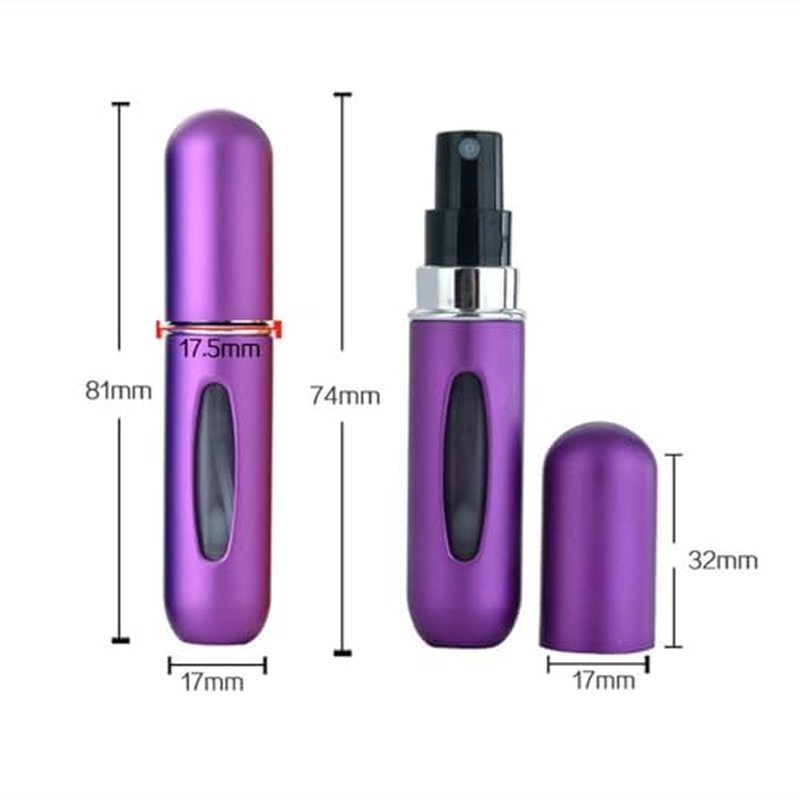 13 PcsPortable Perfume Travel Refill Bottle 5ml Refillable Cosmetic Spray Bottles Perfume Spray Bottle,Ideal For Travel And on The Go Multicolor