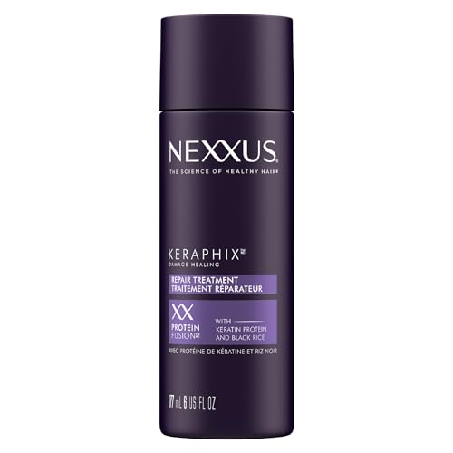 Nexxus Keraphix Damage Repair Pre-Wash Treatment Cream for Damaged Hair With Keratin Protein & Black Rice 6 oz