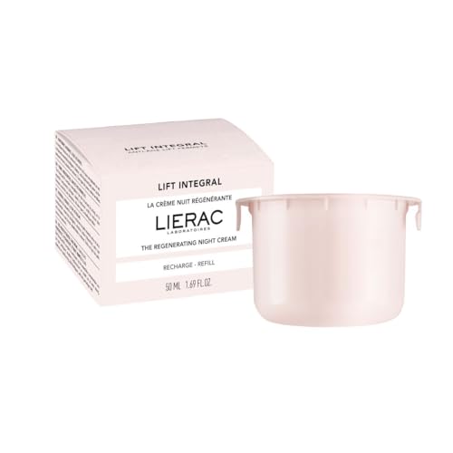 Lierac Lift Integral Night Cream Refill - Firming & Lifting Night Moisturizer with Hyaluronic Acid, Rose RNA & Black Tulip Extract, Suitable for All Skin Types, Including Sensitive - 50ml Refill