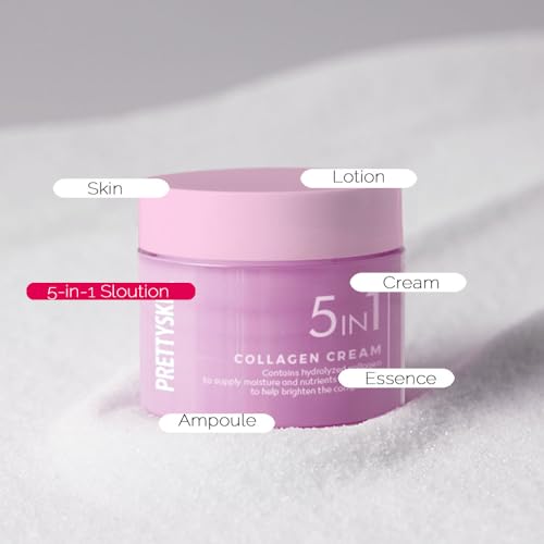 PRETTYSKIN Daily 5-in-1 Cream-Skincare for radiant complexion 1.69fl.oz. (Collagen)