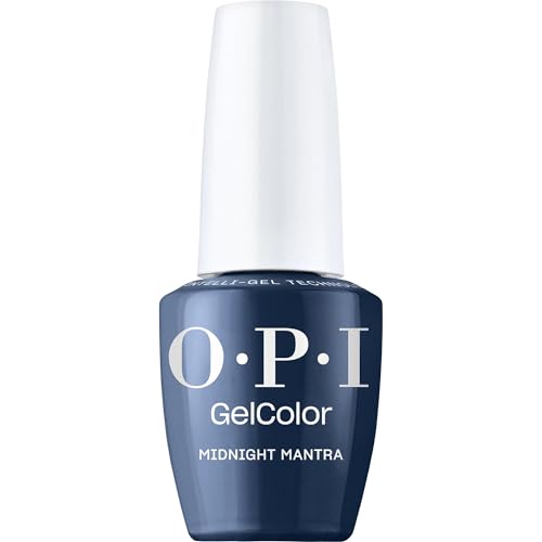OPI GelColor LED Cure Nail Polish - Midnight Mantra Opaque Dark Navy Blue